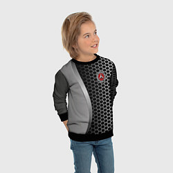 Свитшот детский Mercedes металическая сетка, цвет: 3D-черный — фото 2