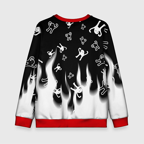 Детский свитшот Ъуъ съука winter / 3D-Красный – фото 2