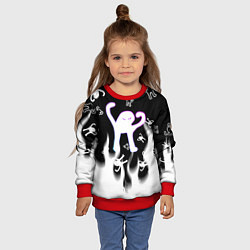 Свитшот детский Ъуъ съука winter, цвет: 3D-красный — фото 2