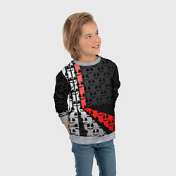 Свитшот детский Marshmello pattern, цвет: 3D-меланж — фото 2