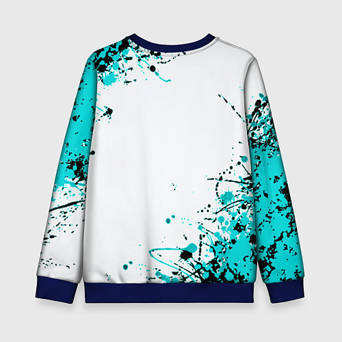 Детский свитшот Palworld краски / 3D-Синий – фото 2