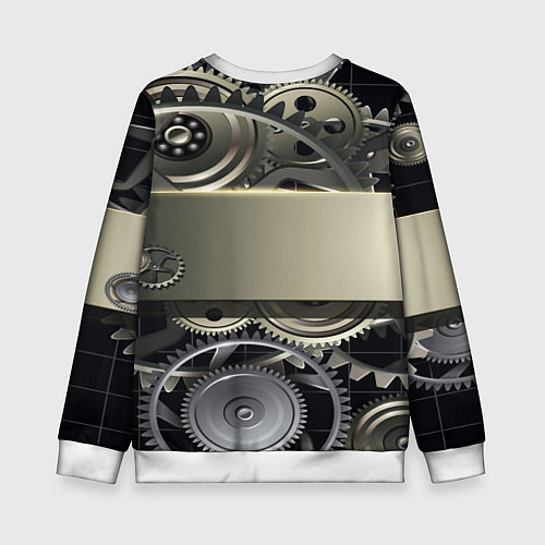 Детский свитшот FIAT logo motors / 3D-Белый – фото 2