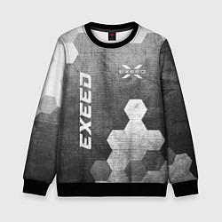 Свитшот детский Exeed - grey gradient вертикально, цвет: 3D-черный