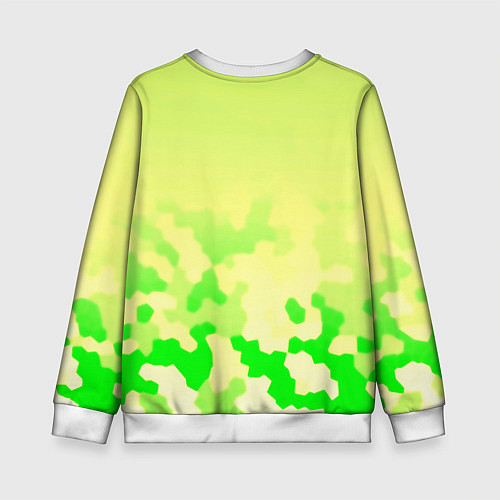 Детский свитшот Xbox camo / 3D-Белый – фото 2