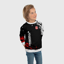 Свитшот детский Resident evil - вирус, цвет: 3D-белый — фото 2