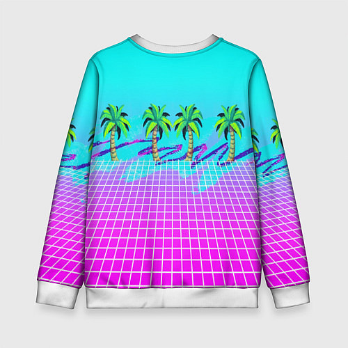 Детский свитшот Vice city tropic collection / 3D-Белый – фото 2