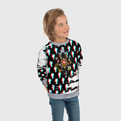 Свитшот детский Имперская Россия будущего глитч, цвет: 3D-меланж — фото 2