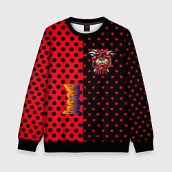 Свитшот детский Doom pattern steell, цвет: 3D-черный