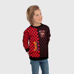 Свитшот детский Doom pattern steell, цвет: 3D-черный — фото 2