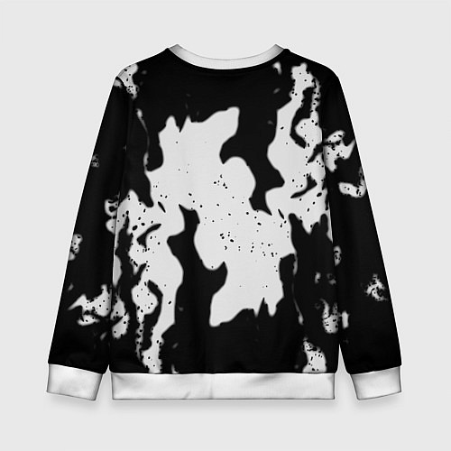 Детский свитшот Серый огонь герб / 3D-Белый – фото 2