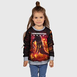 Свитшот детский Терминатор зеро постер, цвет: 3D-меланж — фото 2
