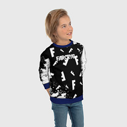 Свитшот детский FC6 logo pattern, цвет: 3D-синий — фото 2