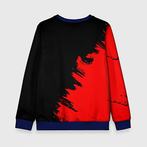 Детский свитшот SEGA краски красные / 3D-Синий – фото 2
