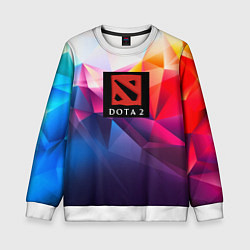 Детский свитшот DOTA geometry neon