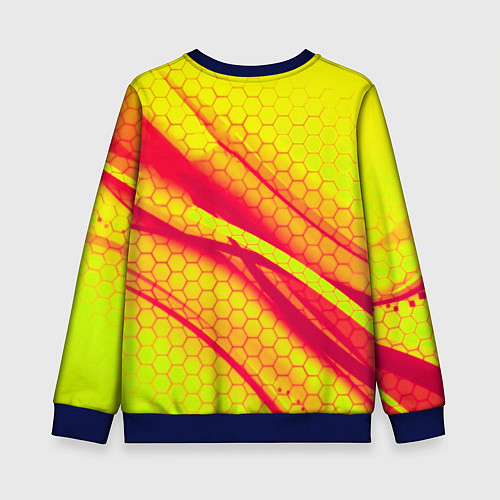 Детский свитшот The Elder Scrolls соты текстура / 3D-Синий – фото 2