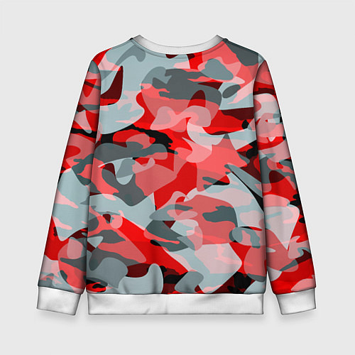 Детский свитшот Doom камуфляж палача / 3D-Белый – фото 2