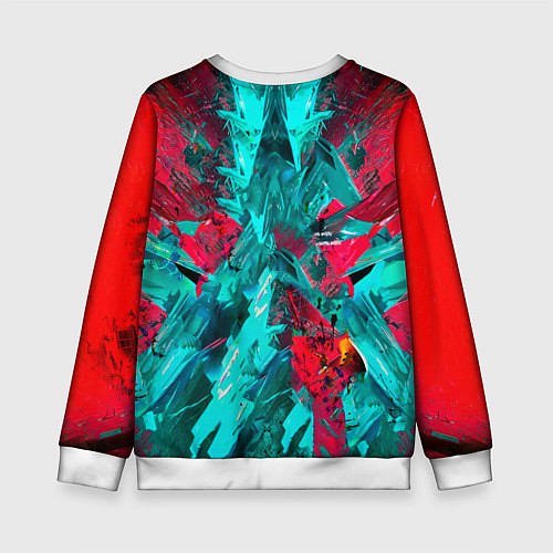 Детский свитшот Электрогитара в красках / 3D-Белый – фото 2