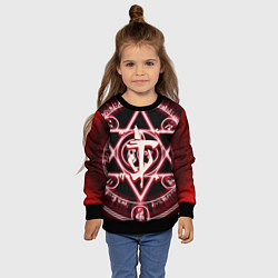 Свитшот детский Doom logo, цвет: 3D-черный — фото 2