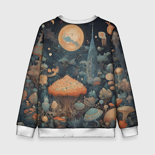 Детский свитшот Сказочная абстракция / 3D-Белый – фото 2