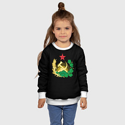 Свитшот детский Советский союз герб, цвет: 3D-белый — фото 2