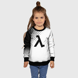 Свитшот детский Half-life pattern black, цвет: 3D-черный — фото 2