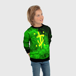 Свитшот детский Doom storm green, цвет: 3D-черный — фото 2