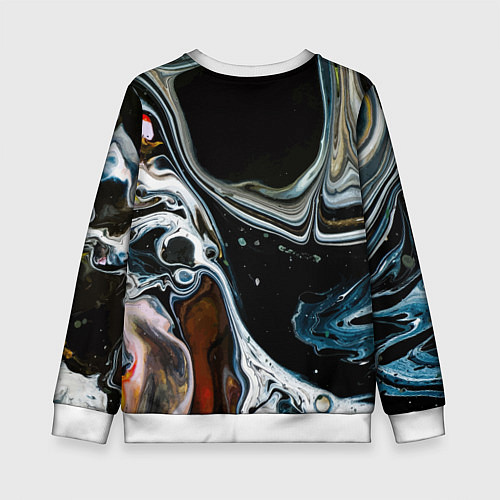 Детский свитшот Slava Marlow music artist / 3D-Белый – фото 2