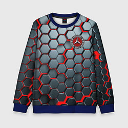 Свитшот детский Mercedes броня, цвет: 3D-синий