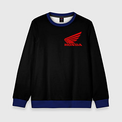 Детский свитшот Honda red logo auto steel