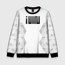 Свитшот детский Gidle white poly, цвет: 3D-черный