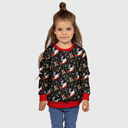 Свитшот детский Рик и Морти сани с оленем - Christmas, цвет: 3D-красный — фото 2