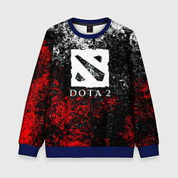 Свитшот детский Dota2 брызги красок, цвет: 3D-синий