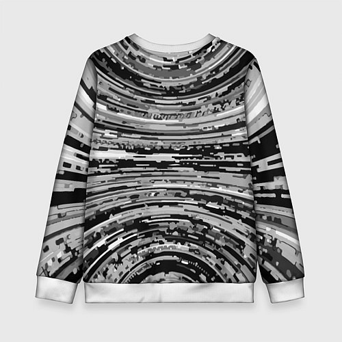 Детский свитшот Чёрный кот играет на гитаре - нейроарт / 3D-Белый – фото 2