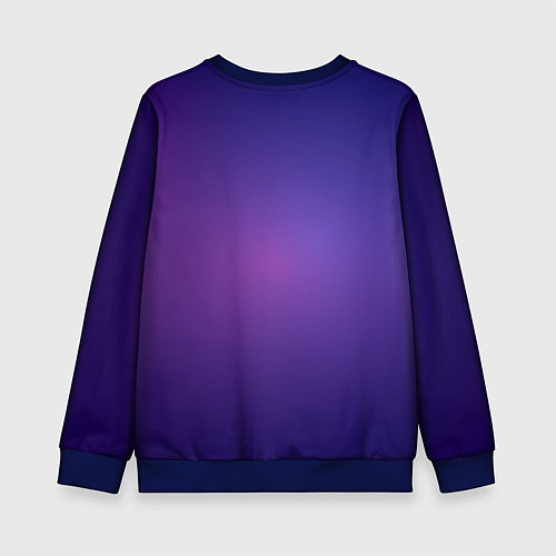Детский свитшот Светящиеся неоновые линии и вспышка света / 3D-Синий – фото 2