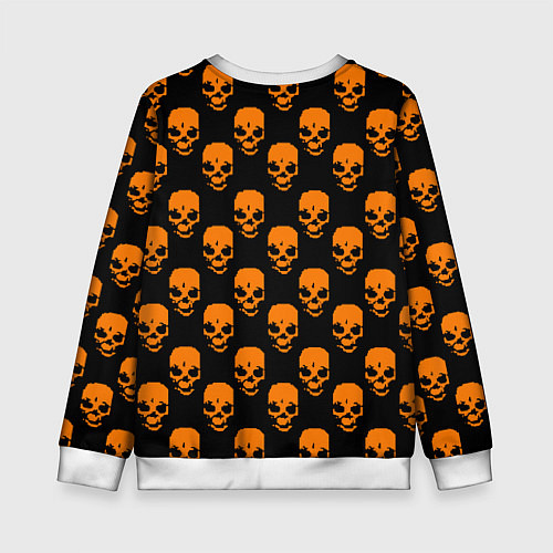 Детский свитшот Portal skull pattern / 3D-Белый – фото 2