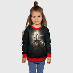Свитшот детский Din Djarin - The Mandalorian, цвет: 3D-красный — фото 2