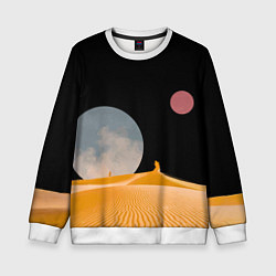 Свитшот детский Arrakis sandworm Dune, цвет: 3D-белый