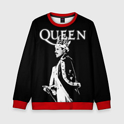 Свитшот детский Queen Freddie Mercury король, цвет: 3D-красный