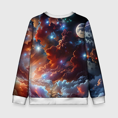 Детский свитшот Космические звезды / 3D-Белый – фото 2