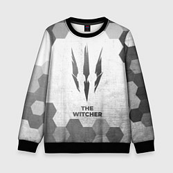 Свитшот детский The Witcher - white gradient, цвет: 3D-черный