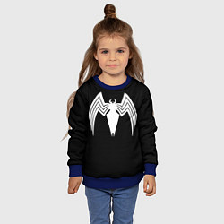 Свитшот детский Venom - spider logo, цвет: 3D-синий — фото 2