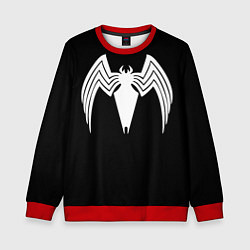 Свитшот детский Venom - spider logo, цвет: 3D-красный