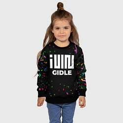 Свитшот детский Gidle конфети, цвет: 3D-черный — фото 2