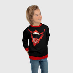 Свитшот детский Joker smile, цвет: 3D-красный — фото 2