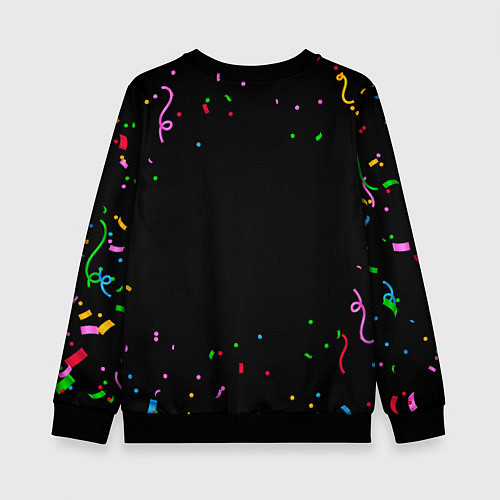 Детский свитшот Ajax конфети / 3D-Черный – фото 2