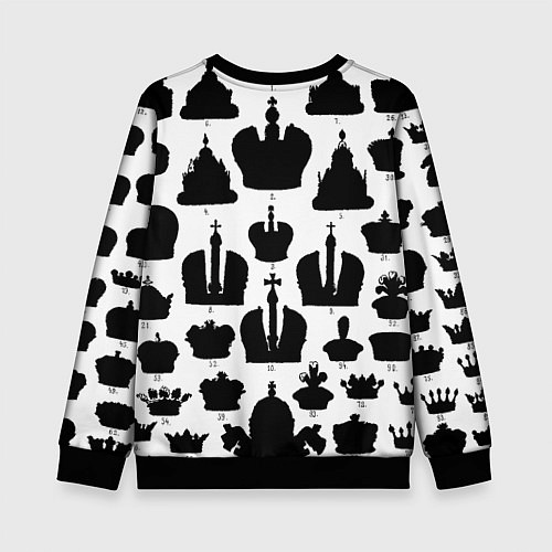Детский свитшот Символы власти / 3D-Черный – фото 2