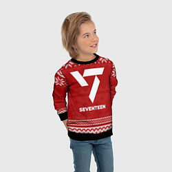 Свитшот детский Новогодний Seventeen, цвет: 3D-черный — фото 2