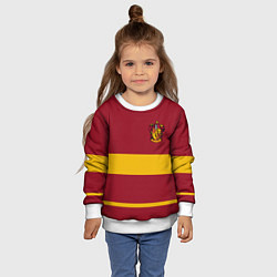 Свитшот детский Гарри Поттер Гриффиндор, цвет: 3D-белый — фото 2