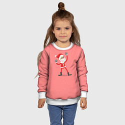 Свитшот детский Крутой Санта, цвет: 3D-белый — фото 2