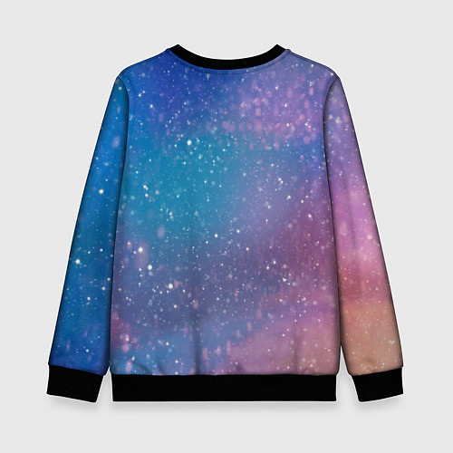 Детский свитшот Winter falls gradient / 3D-Черный – фото 2